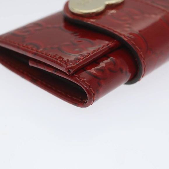 GUCCI GG Canvas Key Case Red 203551 Auth am5144 - Picture 9 of 16